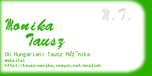 monika tausz business card